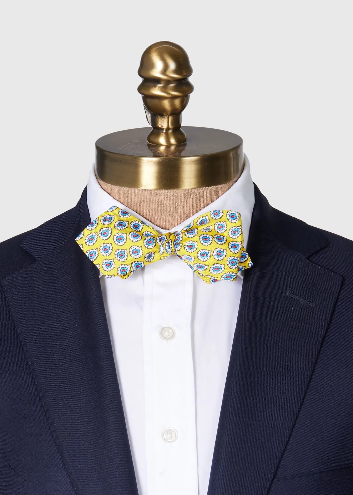 Paul Stuart Ties|Formal Shop^Silk Twill Tossed Paisley Bow TIe Yellow
