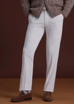 Paul Stuart Dress Pants^Soft Corduroy Dress Trouser Ice White