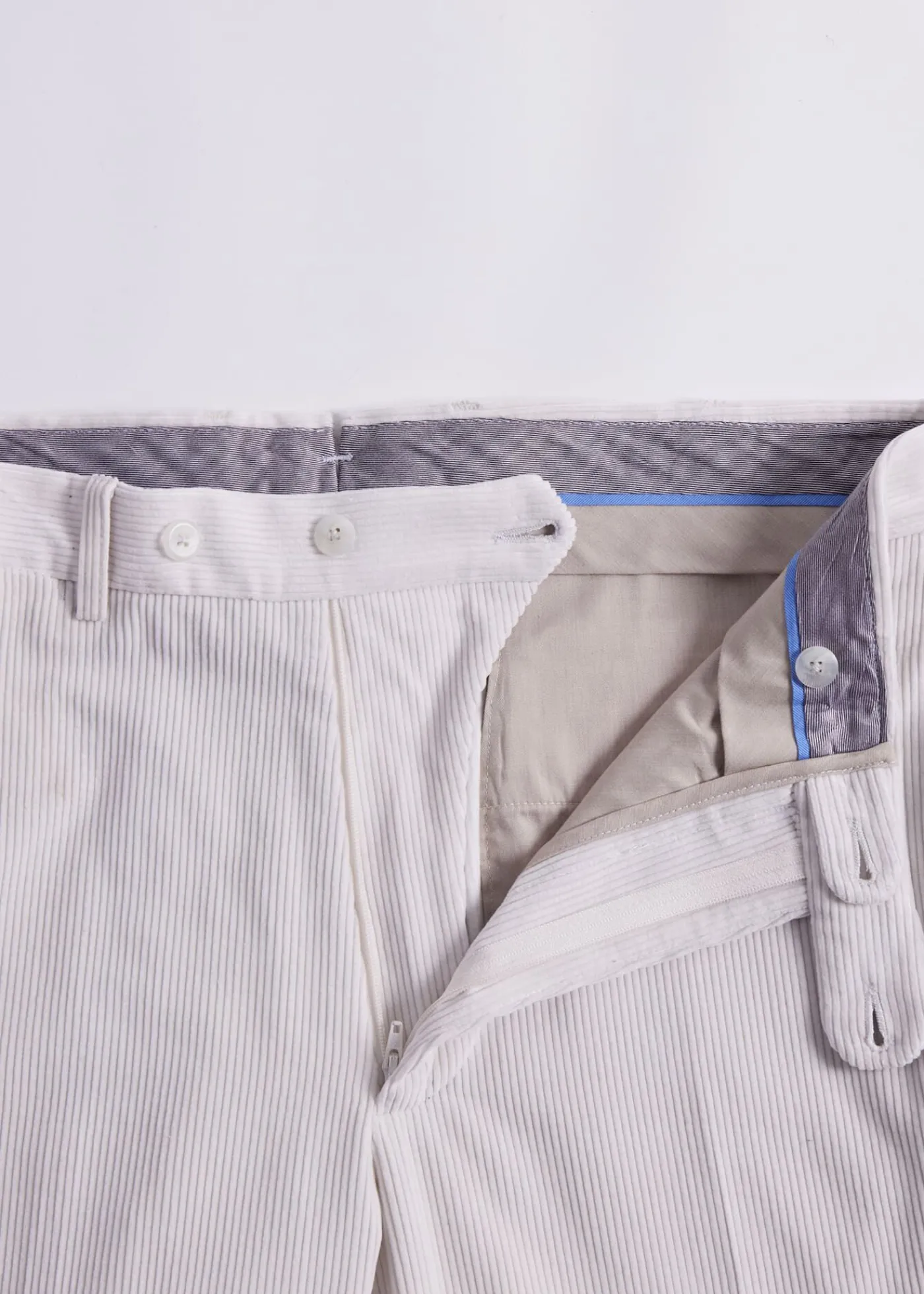 Paul Stuart Dress Pants^Soft Corduroy Dress Trouser Ice White