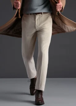 Paul Stuart Dress Pants^Soft Corduroy Dress Trouser Ivory