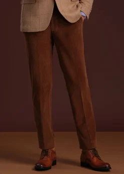 Paul Stuart Dress Pants^Soft Corduroy Dress Trouser Brown