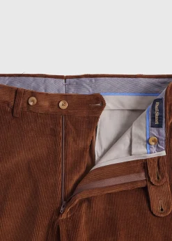Paul Stuart Dress Pants^Soft Corduroy Dress Trouser Brown