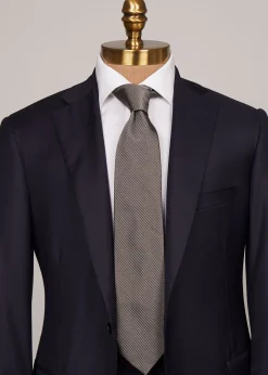 Paul Stuart Ties^Solid Mogador Tie Grey