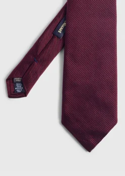 Paul Stuart Ties^Solid Mogador Tie Burgundy