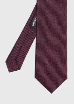 Paul Stuart Ties^Solid Mogador Tie Burgundy