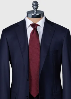 Paul Stuart Ties^Solid Mogador Tie Burgundy