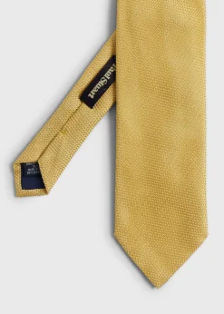 Paul Stuart Ties^Solid Silk Garza Tie Gold