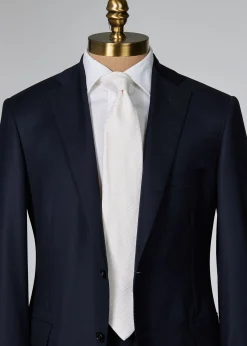 Paul Stuart Ties|Formal Shop^Solid Silk Garza Tie White