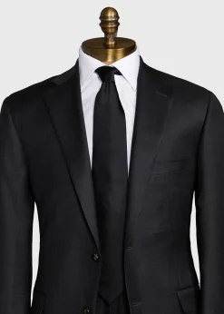 Paul Stuart Ties|Formal Shop^Solid Silk Tie Black