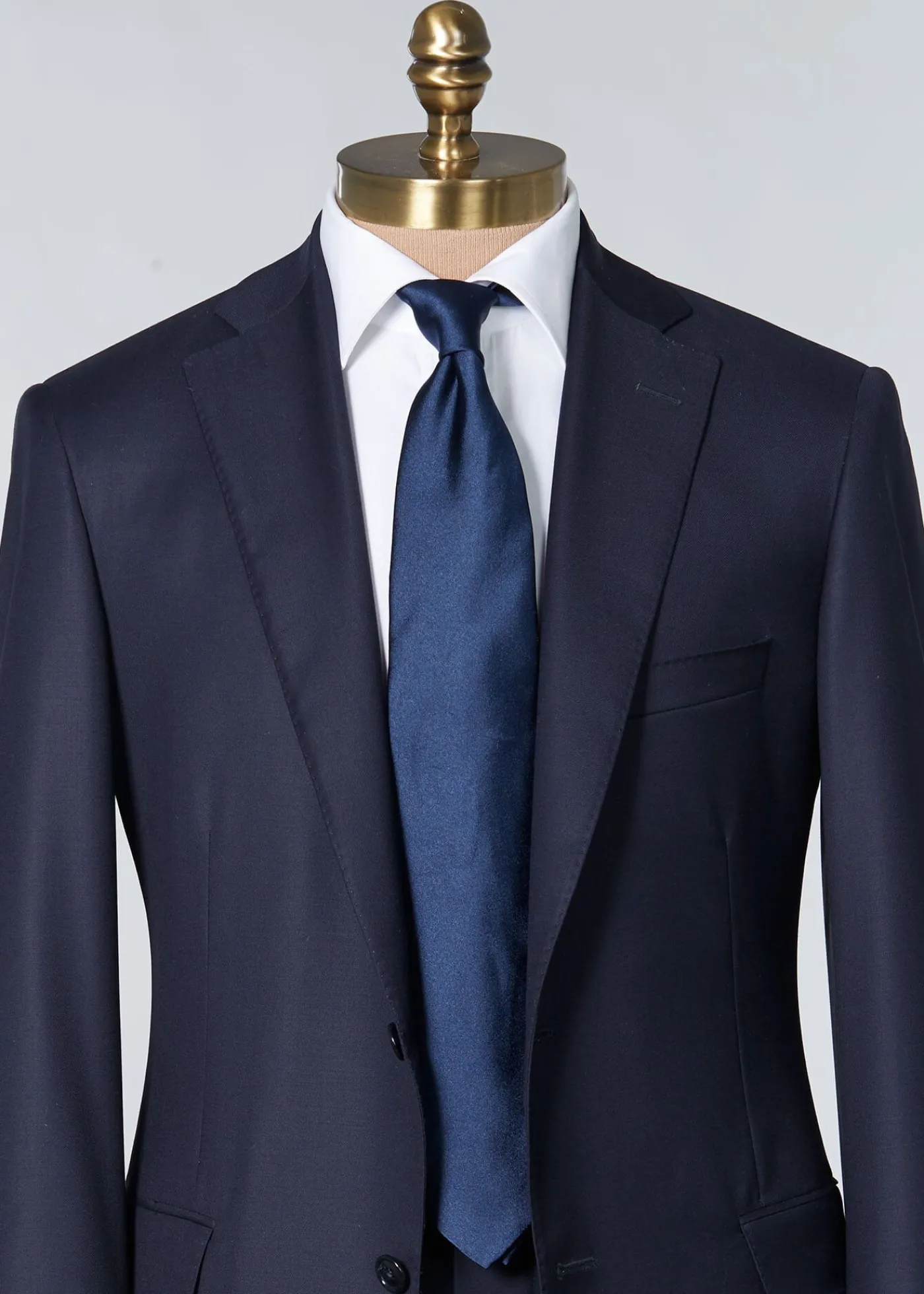 Paul Stuart Ties|Formal Shop^Solid Silk Tie Navy