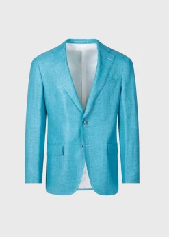 Paul Stuart Blazers & Jackets^Solid Summer Jacket Turquoise