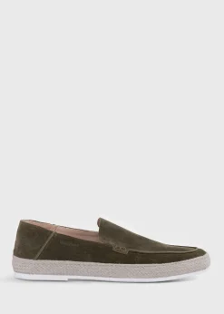Paul Stuart Espadrilles^St. Croix Suede Espadrille Medium Green
