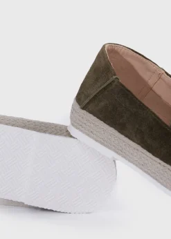 Paul Stuart Espadrilles^St. Croix Suede Espadrille Medium Green