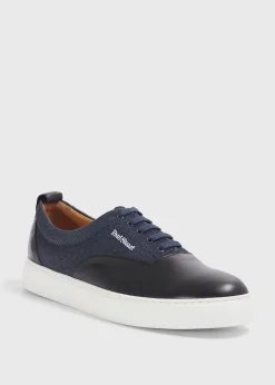 Paul Stuart Sneakers^Star Leather And Denim Sneaker Oxford