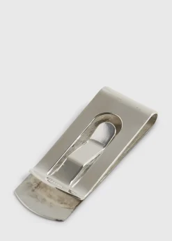 Paul Stuart Jewelry^Sterling Engine Turned Money Clip Silver