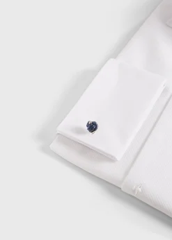Paul Stuart Jewelry^Sterling Silver With Sodalite Carved Knot Cufflinks Blue