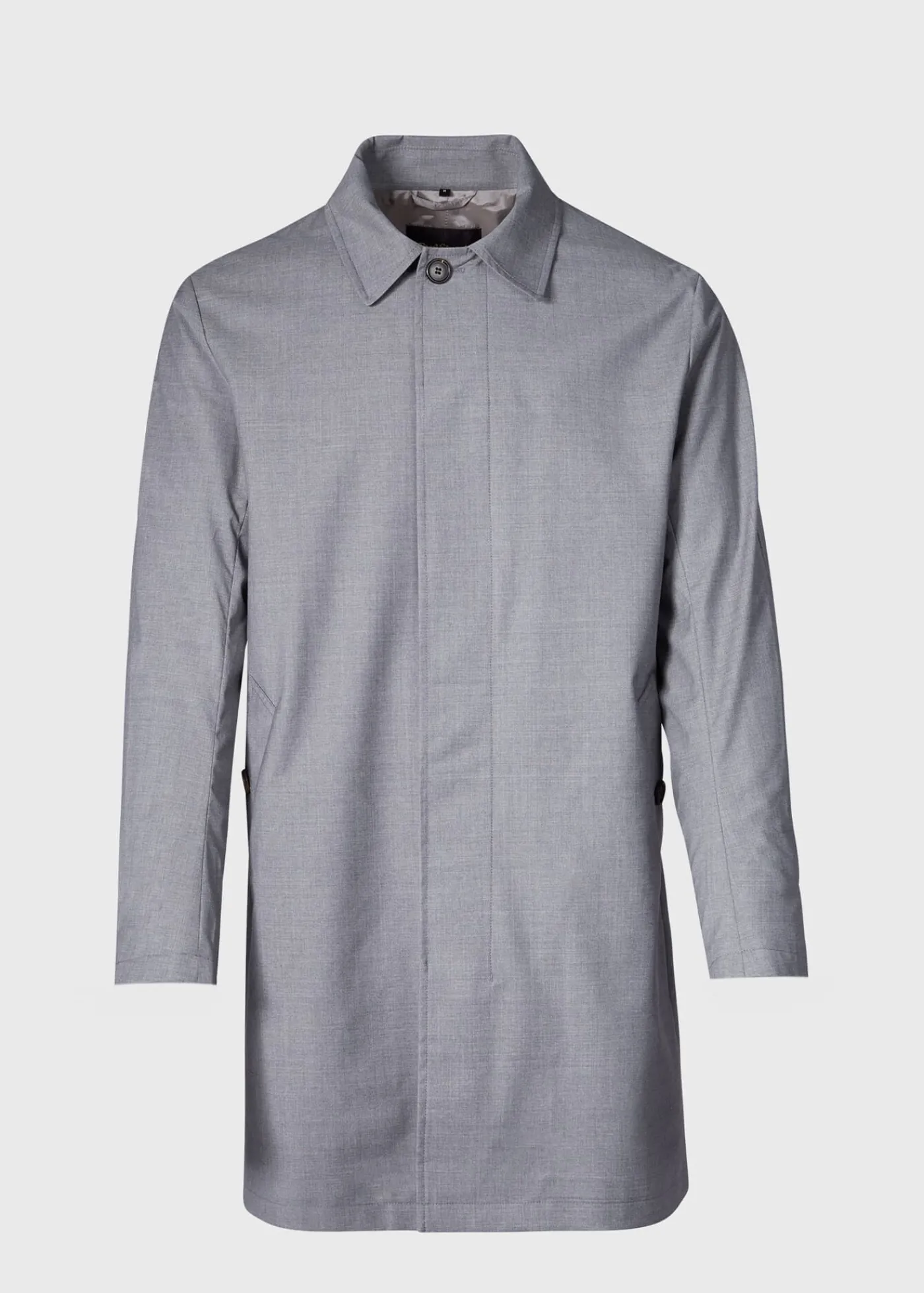 Paul Stuart Overcoats|Outerwear^Storm System Short Trench Coat Grey