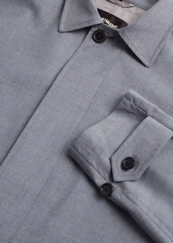 Paul Stuart Overcoats|Outerwear^Storm System Short Trench Coat Grey