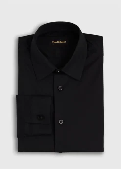 Paul Stuart Dress Shirts^Stretch Poplin Slim Fit Dress Shirt Black