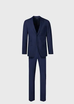 Paul Stuart Suits & Tuxedos^Stripe All Year Wool Suit Navy
