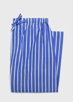 Paul Stuart Pajamas & Loungewear^Stripe Cotton Pant Blue