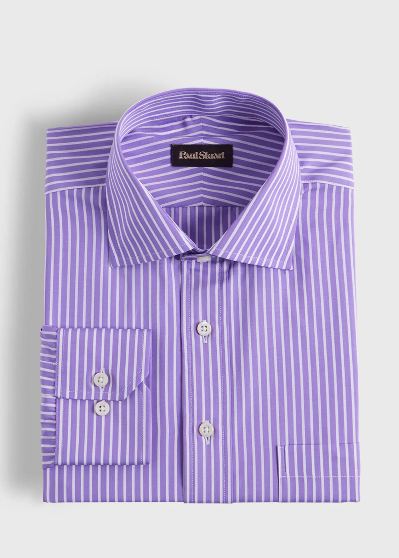 Paul Stuart Formal Shop|Dress Shirts^Stripe Dress Shirt Purple