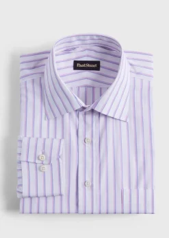 Paul Stuart Formal Shop|Dress Shirts^Stripe Dress Shirt Light Blue/Pink