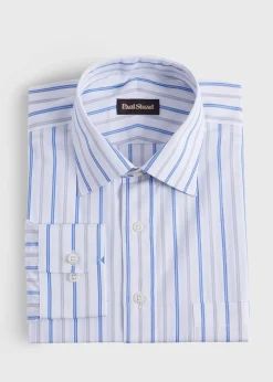 Paul Stuart Formal Shop|Dress Shirts^Stripe Dress Shirt Sky Blue/Grey