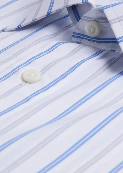 Paul Stuart Formal Shop|Dress Shirts^Stripe Dress Shirt Sky Blue/Grey