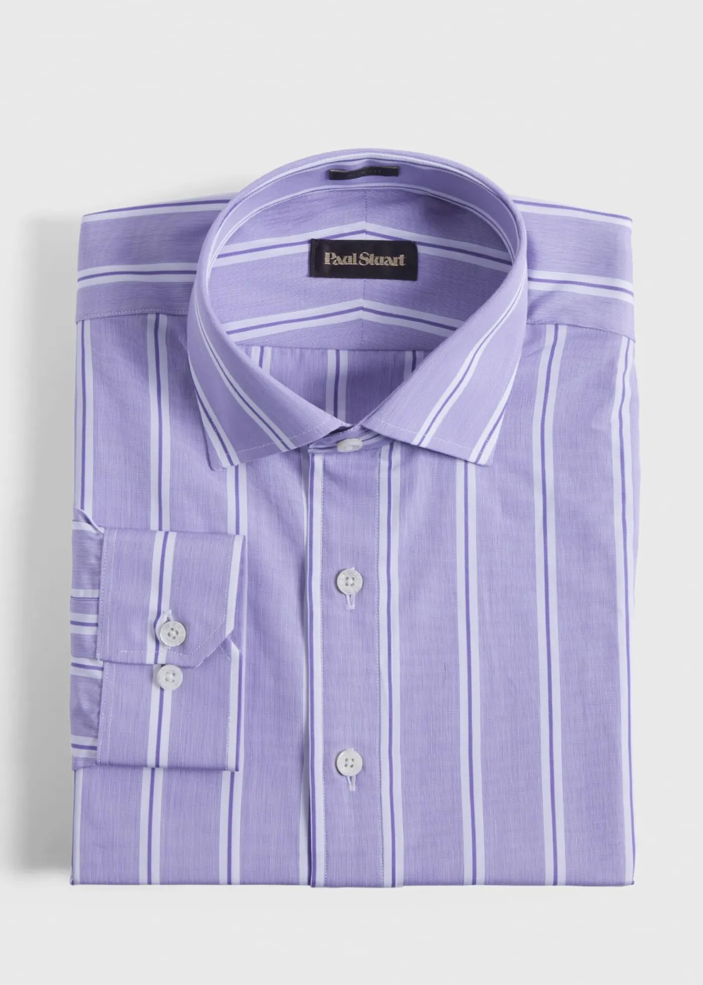 Paul Stuart Dress Shirts^Stripe Slim Fit Dress Shirt Purple