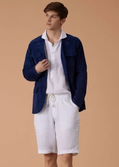Paul Stuart Outerwear^Suede Field Jacket Navy