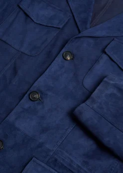 Paul Stuart Outerwear^Suede Field Jacket Navy