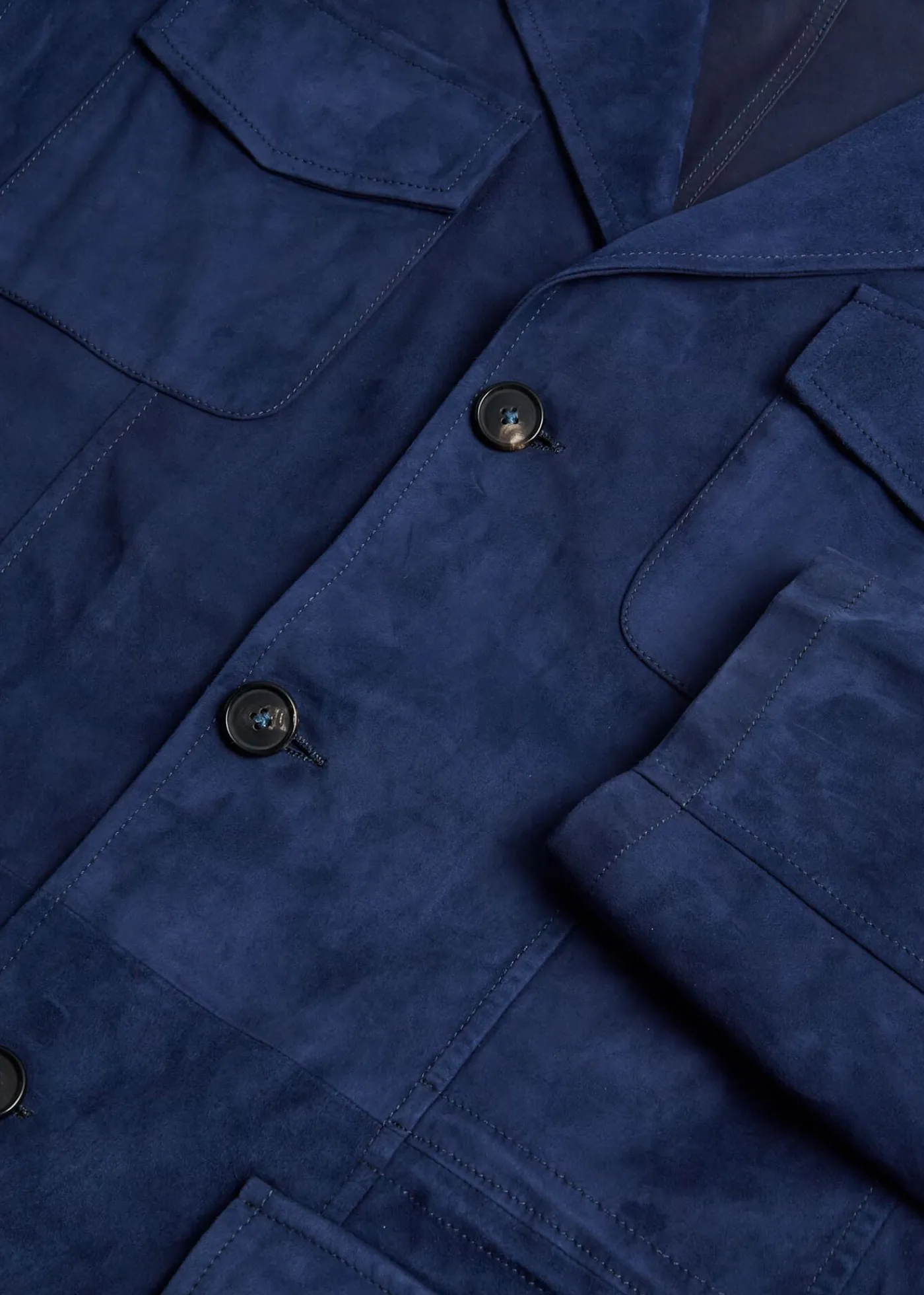 Paul Stuart Outerwear^Suede Field Jacket Navy