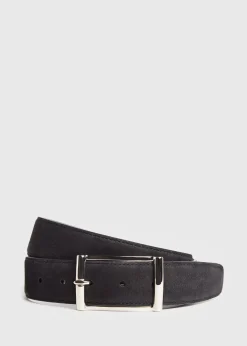 Paul Stuart Belts^Suede Nubuck Belt Black