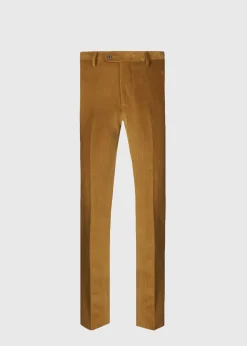 Paul Stuart Dress Pants|Pants^Suede Trimmed Corduroy Trouser Gold