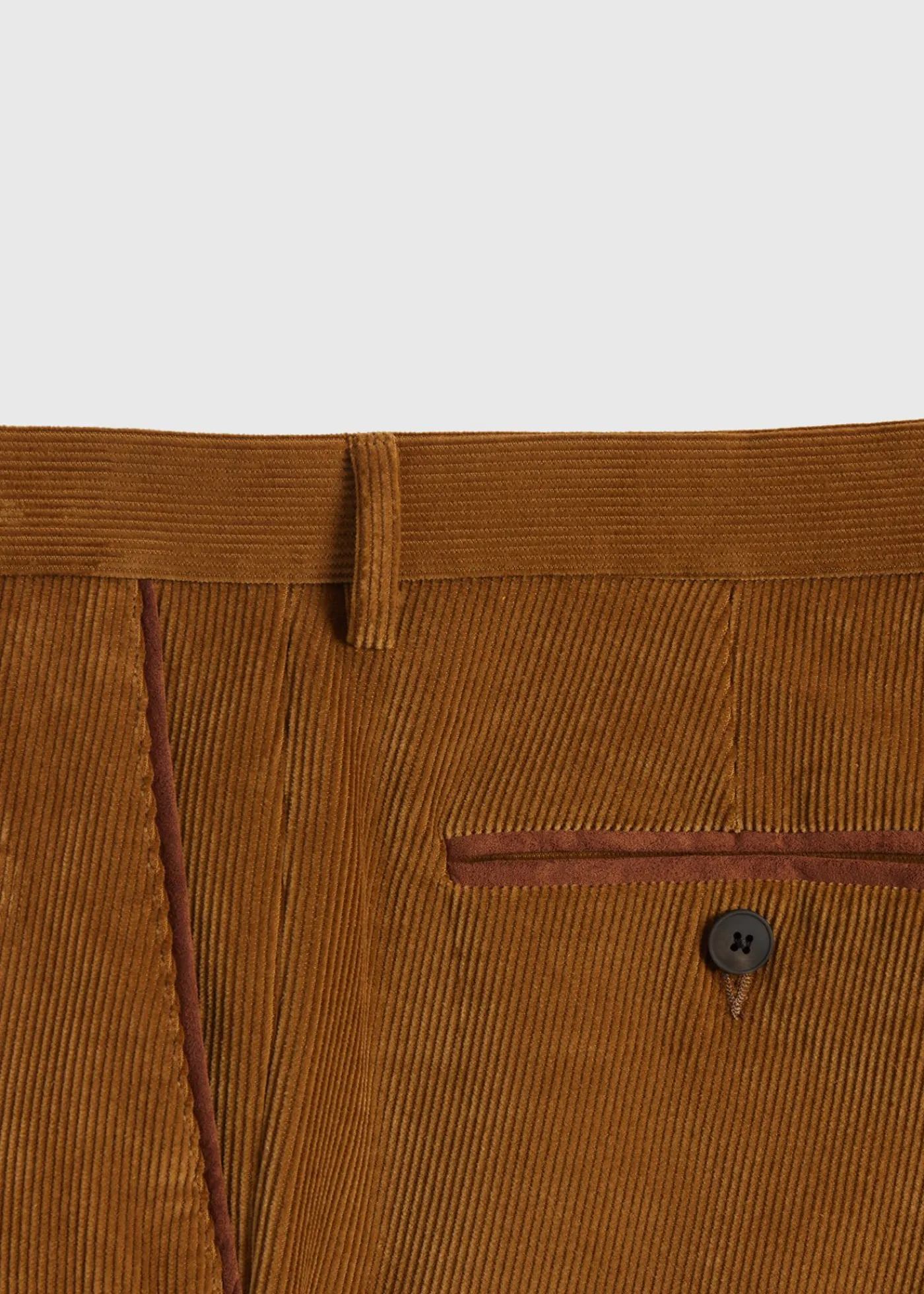 Paul Stuart Dress Pants|Pants^Suede Trimmed Corduroy Trouser Gold