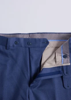 Paul Stuart Formal Shop|Dress Pants^Super 110s All YearWool Dress Trouser Mid Blue