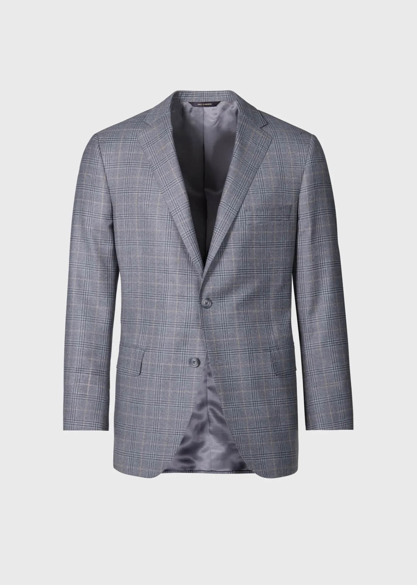 Paul Stuart Blazers & Jackets^Super 130s Wool Plaid Paul Jacket Grey