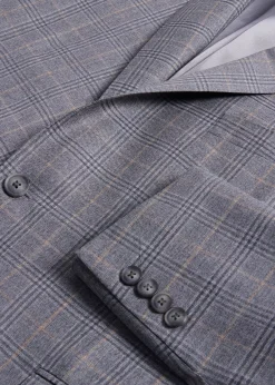 Paul Stuart Blazers & Jackets^Super 130s Wool Plaid Paul Jacket Grey
