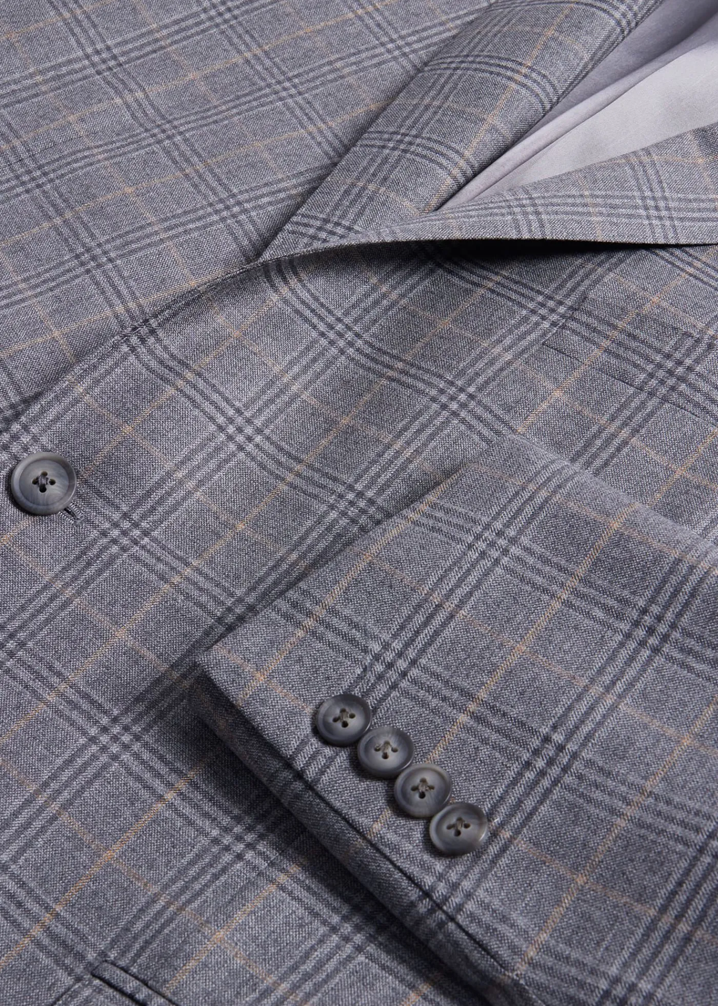 Paul Stuart Blazers & Jackets^Super 130s Wool Plaid Paul Jacket Grey