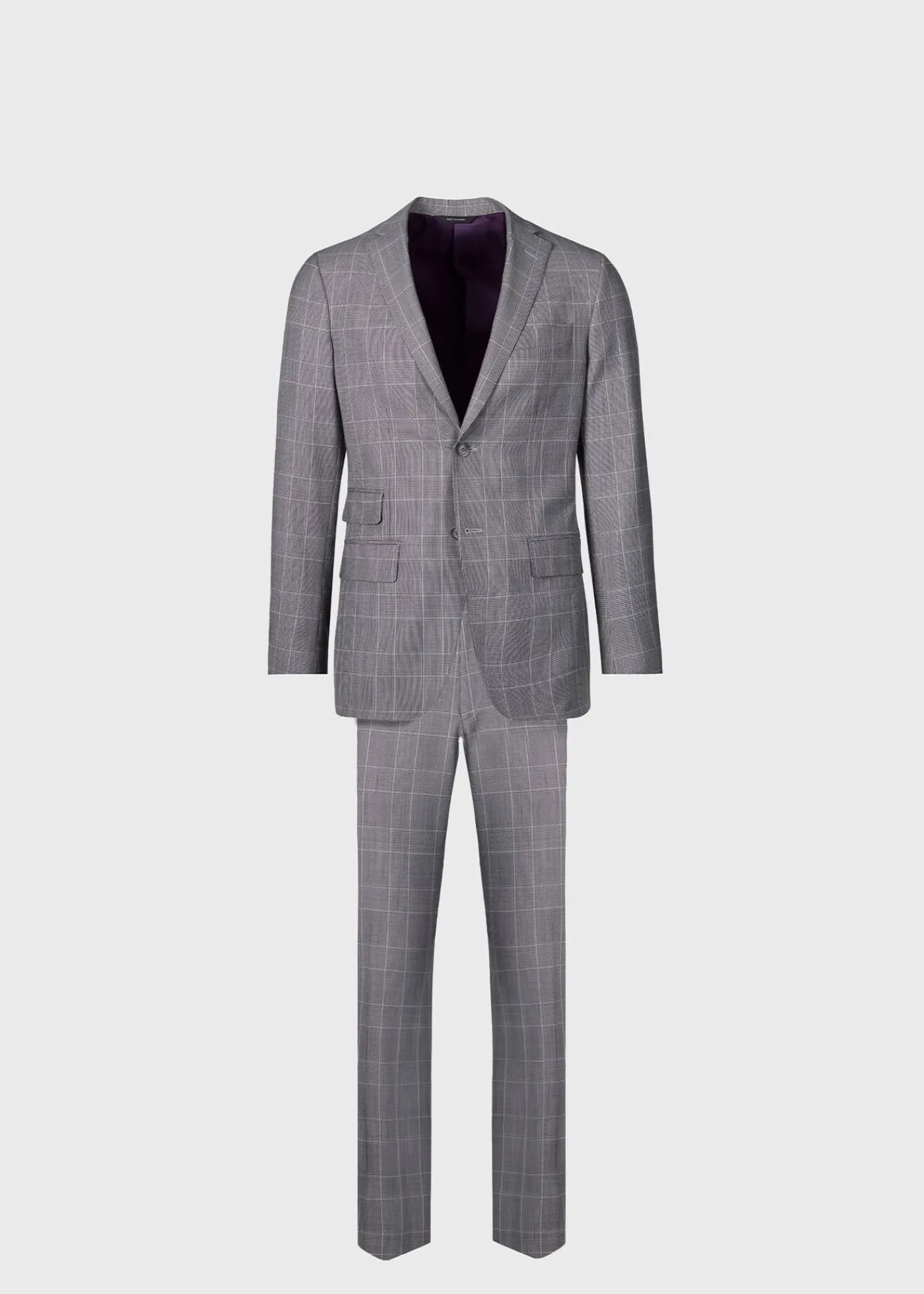 Paul Stuart Suits & Tuxedos^Super 120s Wool Plaid Suit Grey