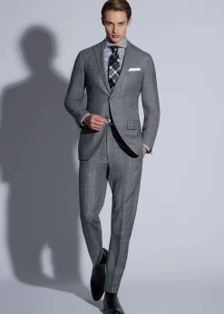 Paul Stuart Suits & Tuxedos^Super 120s Wool Plaid Suit Grey