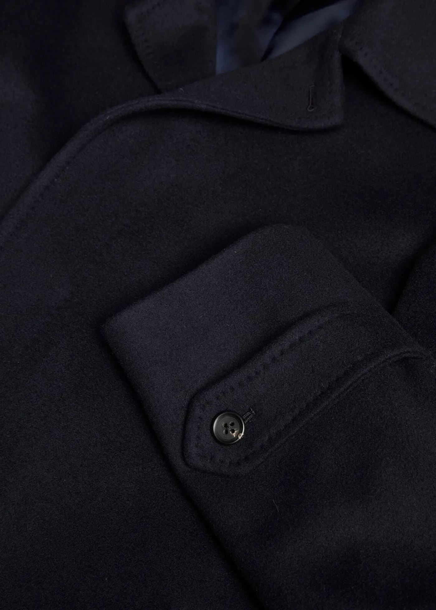 Paul Stuart Overcoats|Outerwear^Super 180s Wool Raincoat Navy