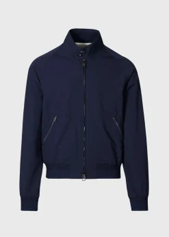 Paul Stuart Outerwear^Technical Jersey Bomber Jacket Navy