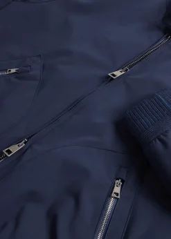 Paul Stuart Outerwear^Technical Jersey Bomber Jacket Navy