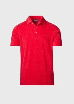 Paul Stuart Polos & T-Shirts^Terry Cloth Short Sleeve Polo Red