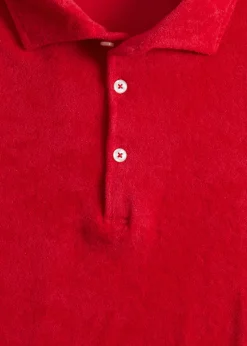 Paul Stuart Polos & T-Shirts^Terry Cloth Short Sleeve Polo Red