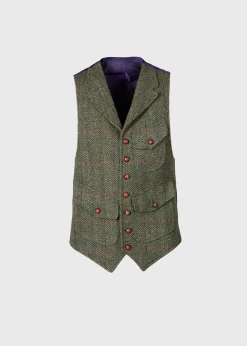 Paul Stuart Overcoats|Blazers & Jackets^The Huntley Shetland Wool Vest Olive