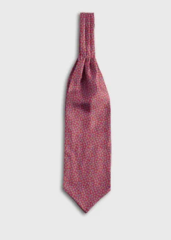 Paul Stuart Ties|Ascots^Tossed Pine Silk Ascot Red