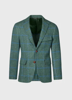 Paul Stuart Blazers & Jackets^Tweed Jacket With Suede Green/Blue